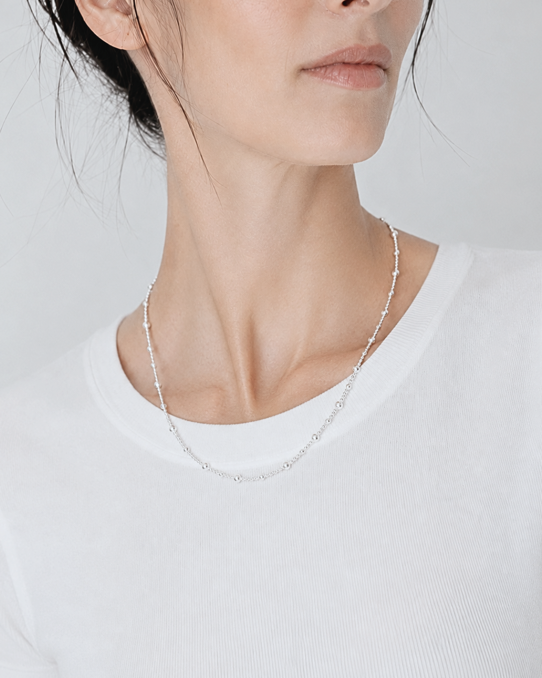 Shade Necklace Silver