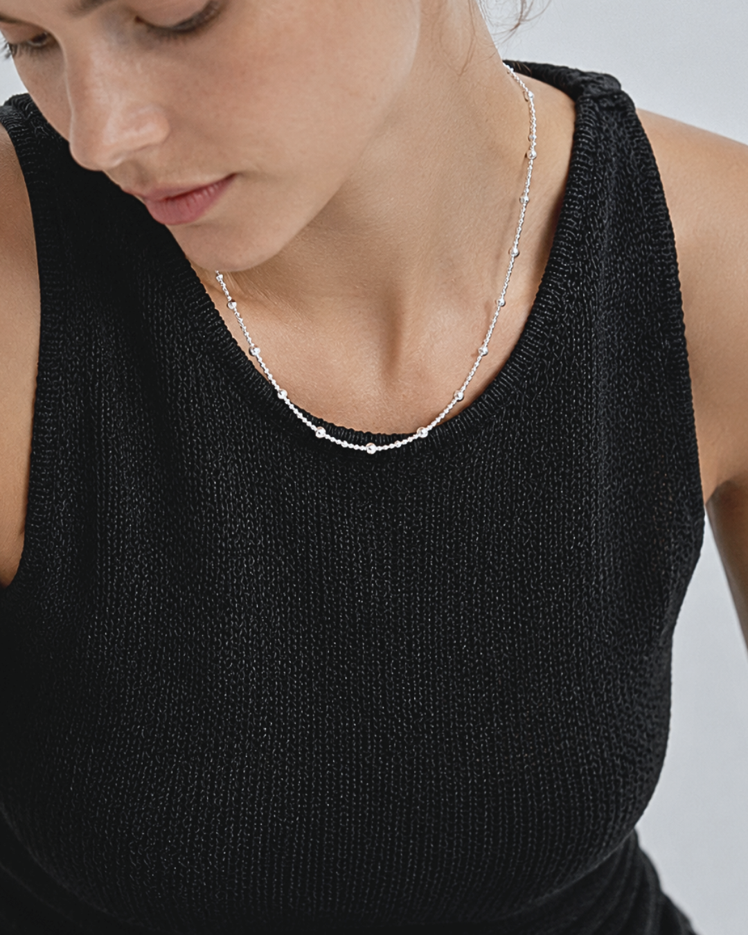 Shade Necklace Silver