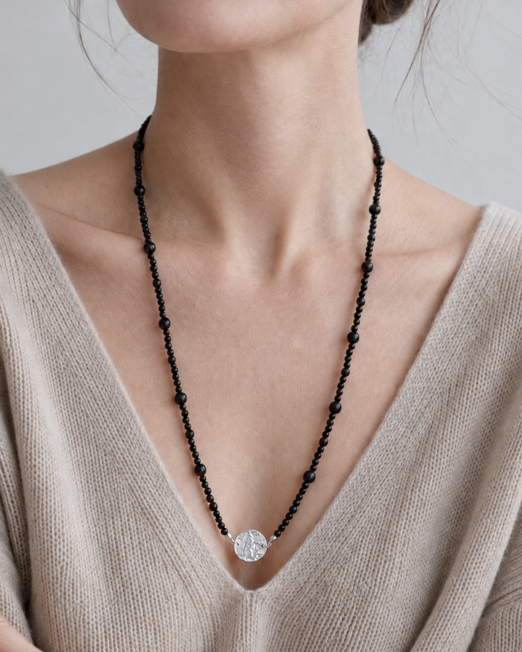 Long Disc Necklace