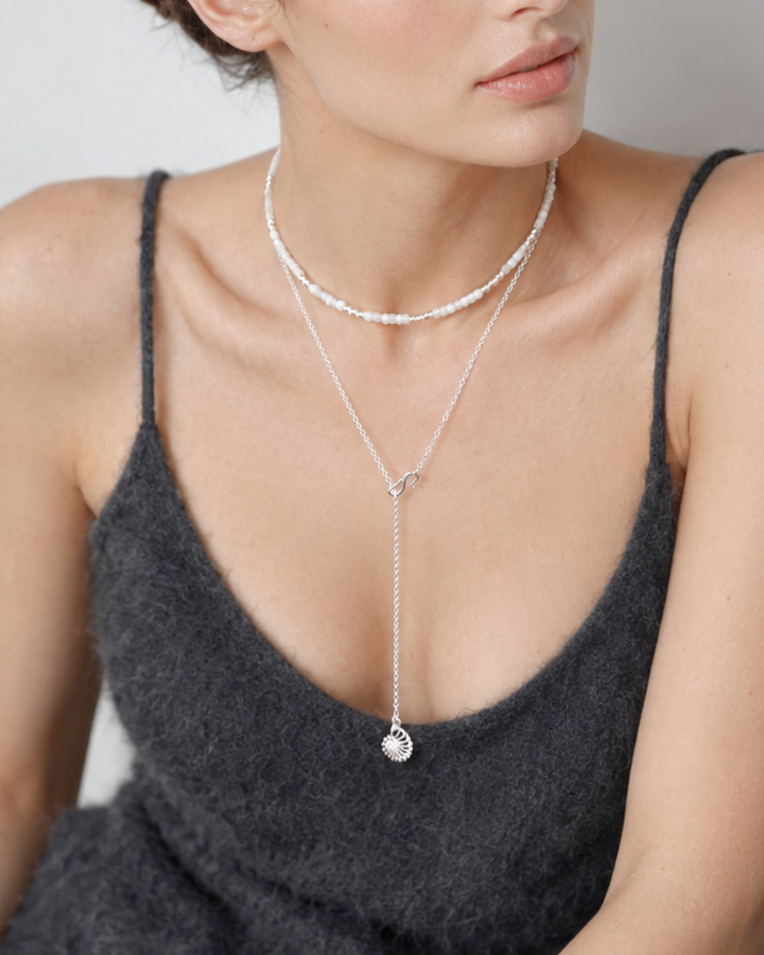 The Interval Necklace White