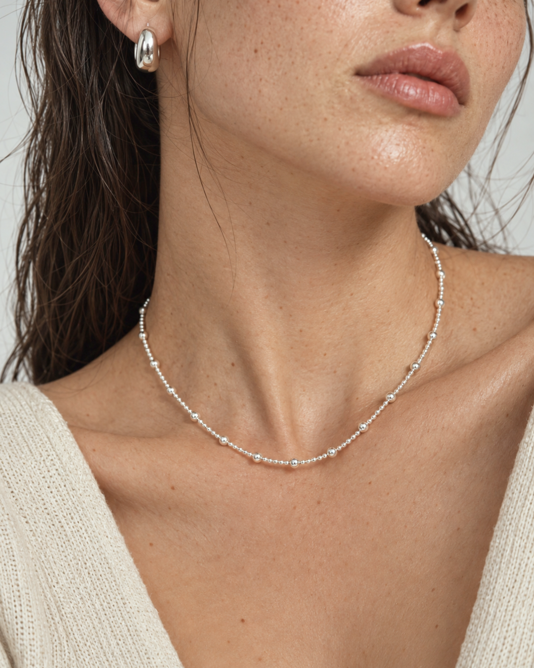 Shade Necklace Silver