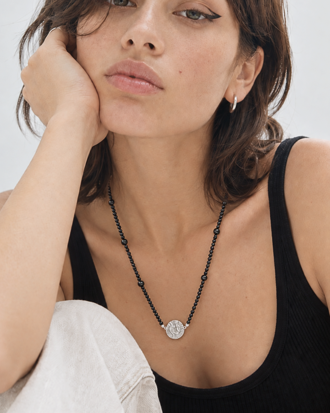 Long Disc Necklace